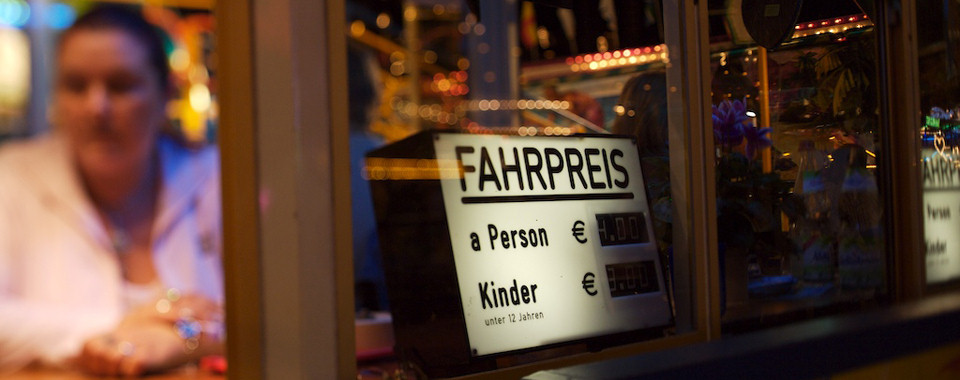 Fahrgesch&auml;ft Kasse, photographiert von Stefan Steib