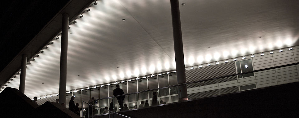 Architektur bei Nacht, Landsbergerstrasse, München, photographiert von Stefan Steib