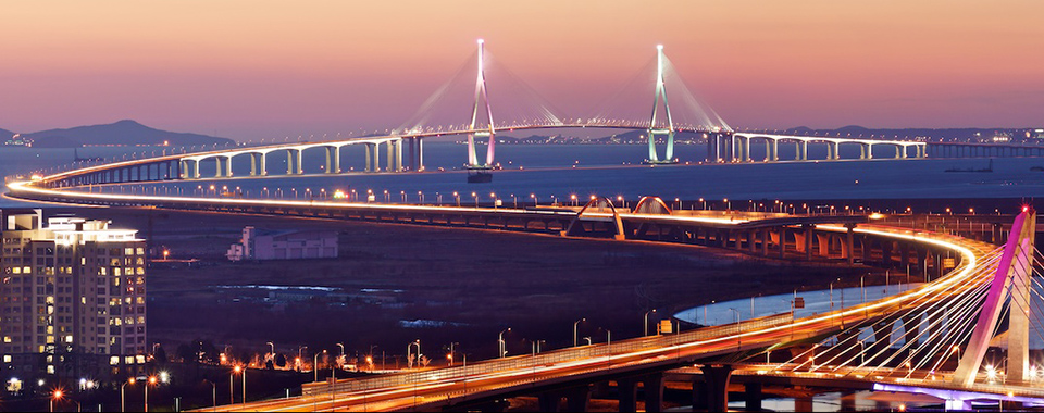 Incheon Bridge in Seoul - Korea by Jan Zander